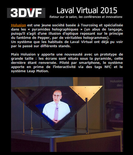 article 3DVF Laval Virtual 2015