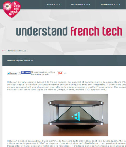 Article Holusion French Tech