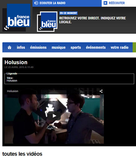 Reportage France Bleu Holusion
