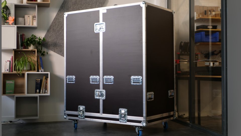 Flight case 46": Caisse de transport pour Iris 46.