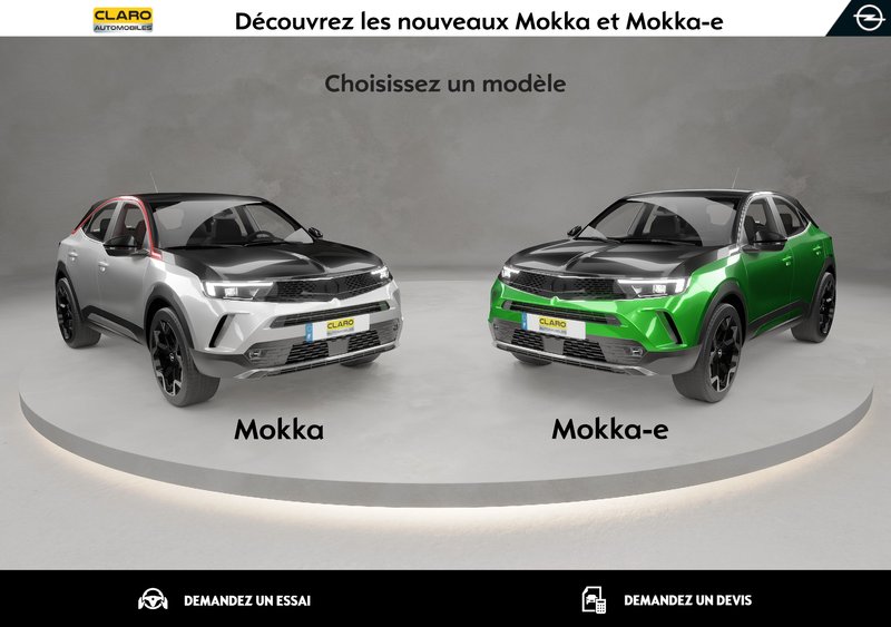 Application holusion pour Claro Automobiles sur le nouvel Opel Mokka et Mokka-e
