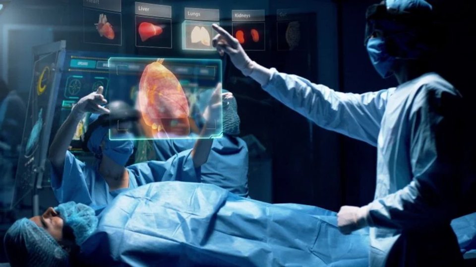 Exemple d'utilisation de l'hologramme pour la médecine