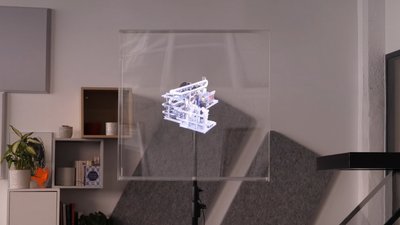 The holographic fan is an original device that enables you to display holograms. It is an excellent solution to show your products to your clients, in an innovative and immersive way. Moreover, if you purchase an holographic fan, you get your 3D animated logo for free.